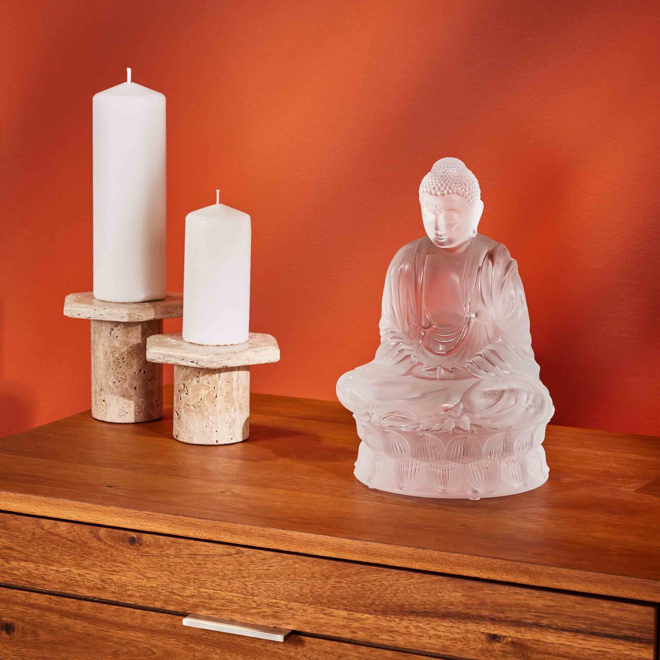 Buddha Sculpture Medium Clear lalique buddha sculpture medium clear