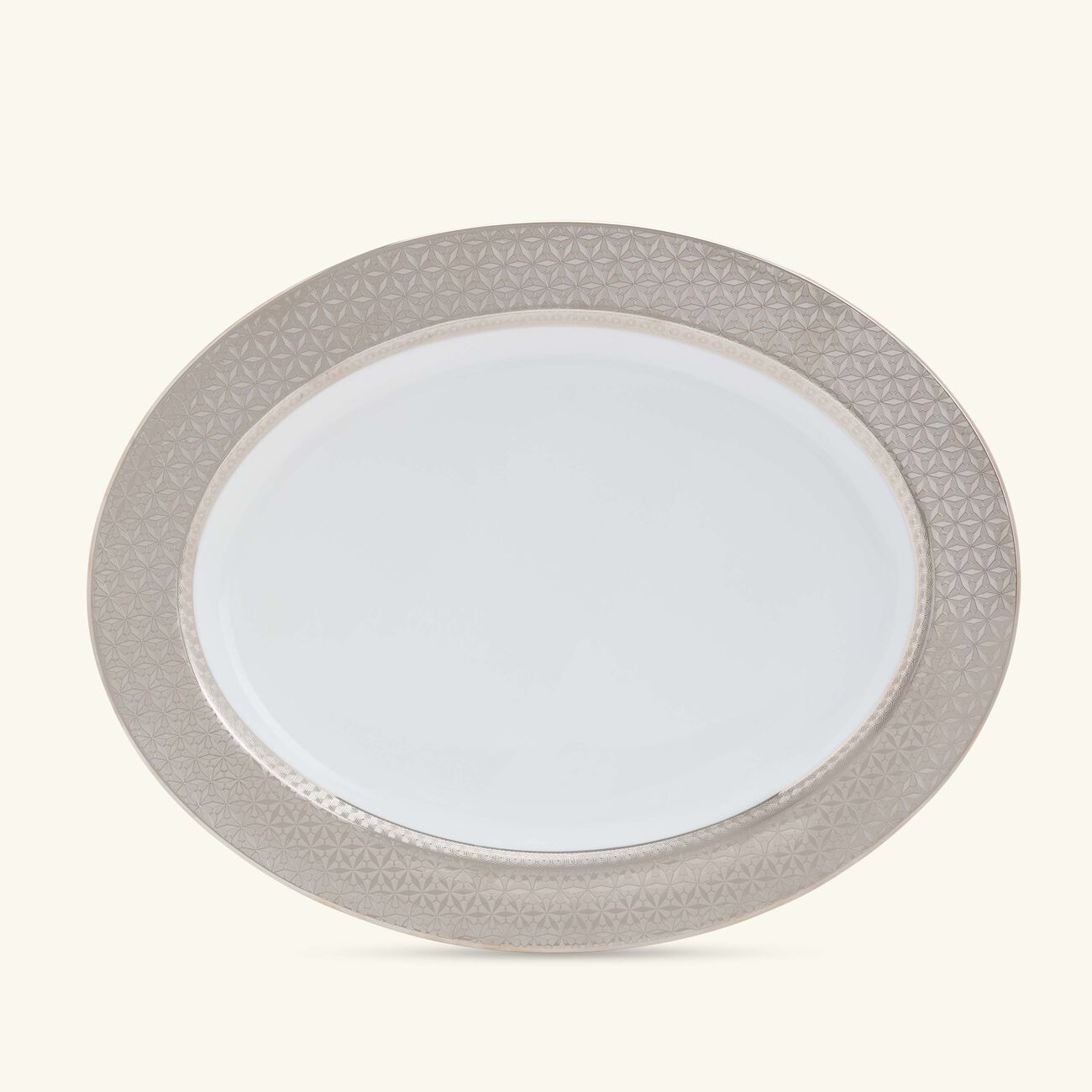 Divine Serving Platter Oval Grey 38cm bernardaud divine serving platter oval grey 38cm