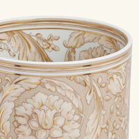 Barocco Beige Vase Round Large versace barocco beige vase round large