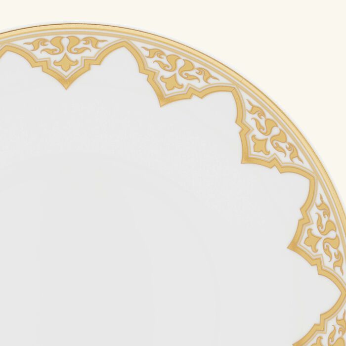 bernardaud venise soup plate round gold 19cm