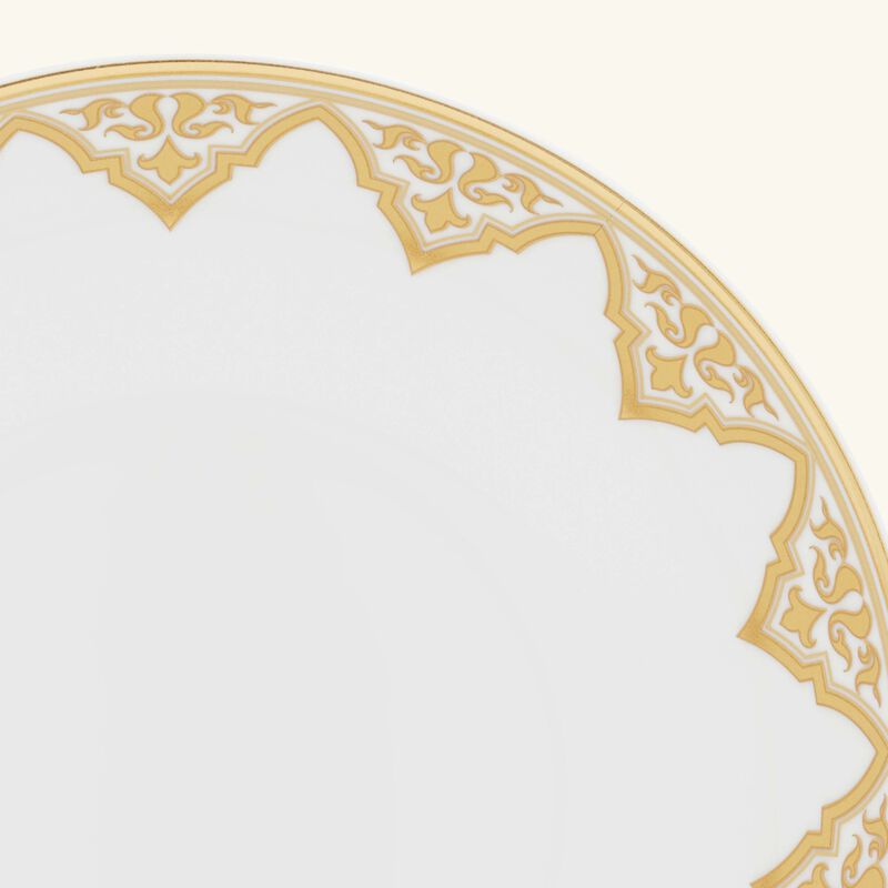 bernardaud venise soup plate round gold 19cm