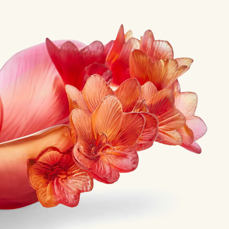 دوم قطعة ديكور مركزية سافران برتقالية