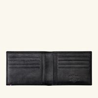Line D Leather Wallet Black st dupont line d leather wallet black