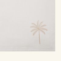 catherine denoual palm tree placemat beige