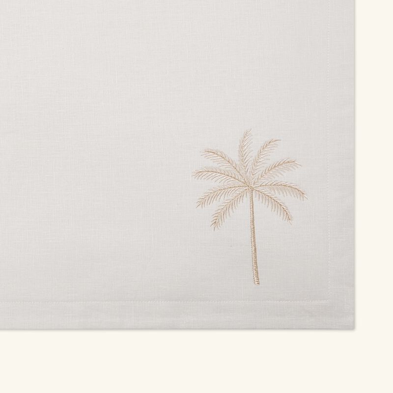 catherine denoual palm tree placemat beige