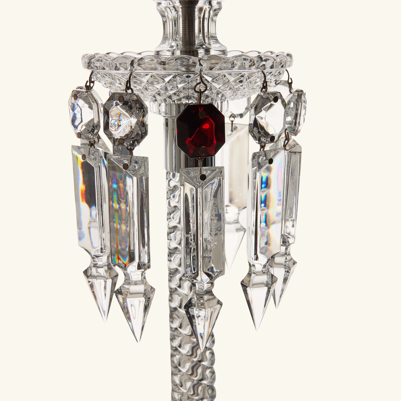 baccarat torch lamp black shade