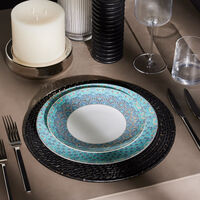 haviland portofino dessert plate round blue 22cm