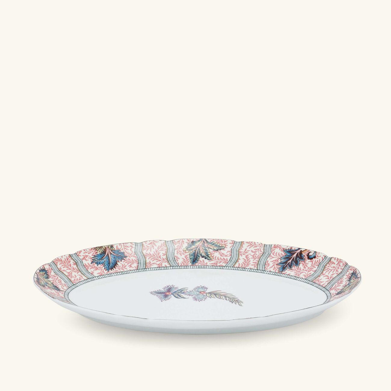 Collection Braquenié Serving Platter Oval Red 33cm bernardaud collection braqueni serving platter oval red 33cm