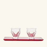 baccarat harcourt coffee set red
