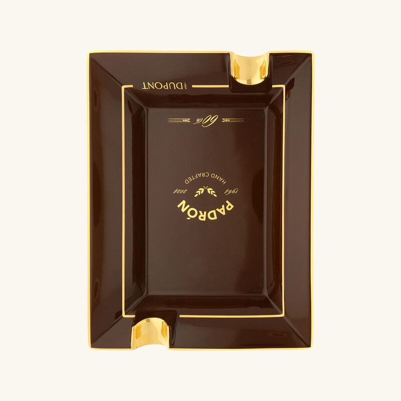 منفضة بادرون مستطيلة كبيرة بنية اللون اس تي دوبون منفضة بادرون مستطيلة كبيرة بنية اللون