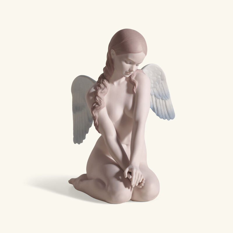 Beautiful Angel Sculpture Small White lladro beautiful angel sculpture small white