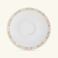 باكارا طقم تاليران المؤلف من فنجانين للقهوة مع صحنيهما باللون الذهبي