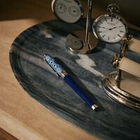 st dupont alhambra medium eternity ballpoint pen blue