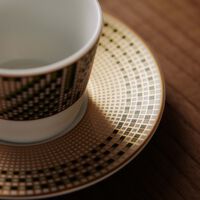 برناردو طقم أوغوستا المؤلف من فنجانين للإسبريسو مع صحنيهما