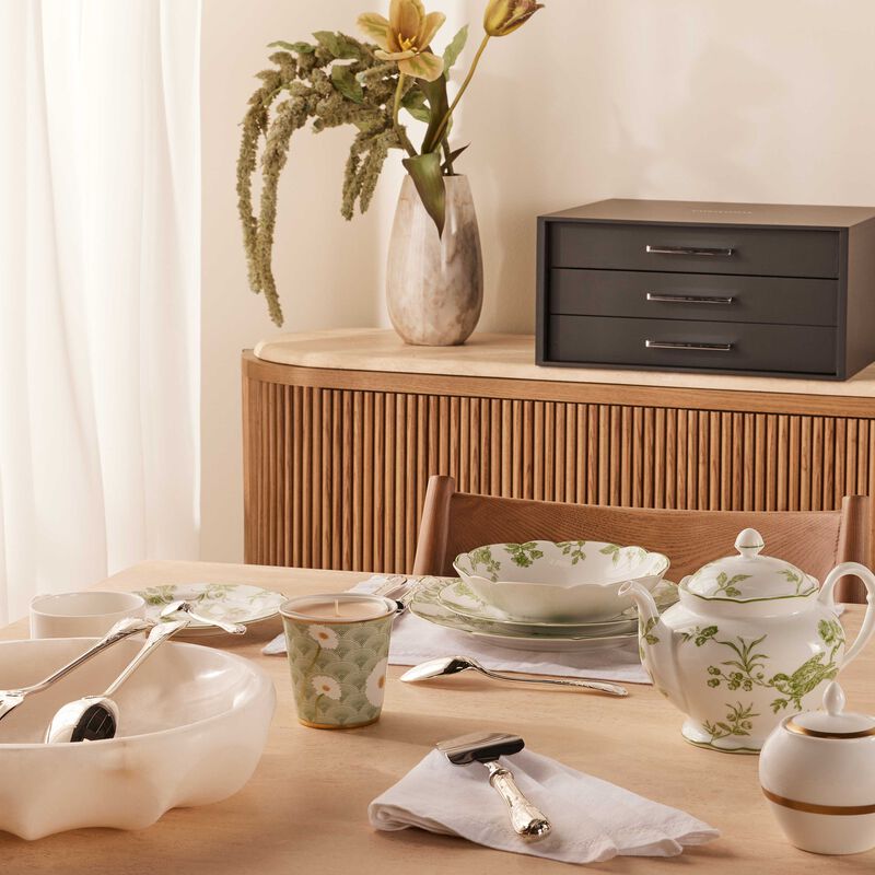 christofle marly flatware set 75 pieces silver plated