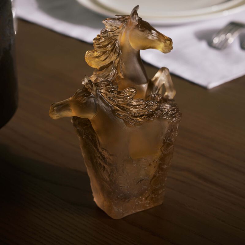 daum cavalcade pencil holder brown