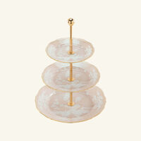 ginori 1773 oriente italiano 3 tier meringa cake stand beige
