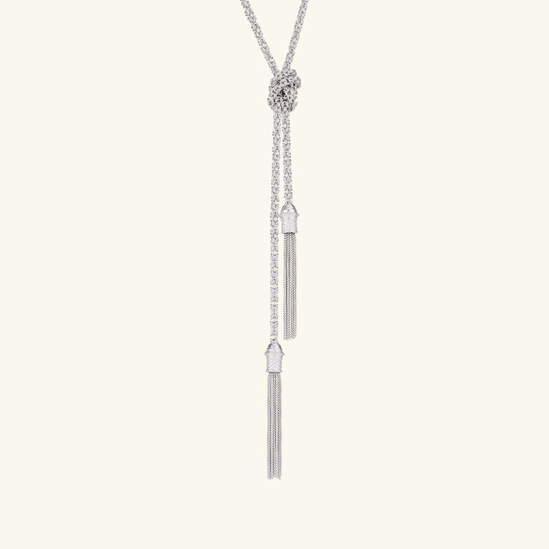 christofle pompon necklace chain sterling silver
