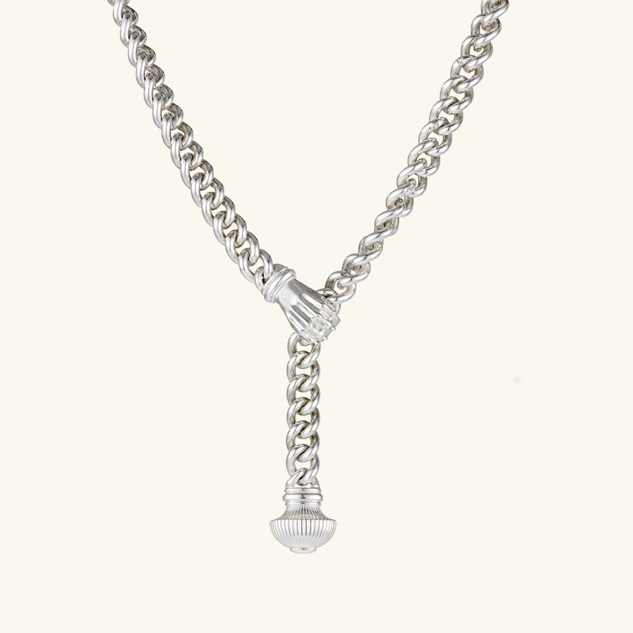 كريستوفل قلادة بات دو ليون فضية