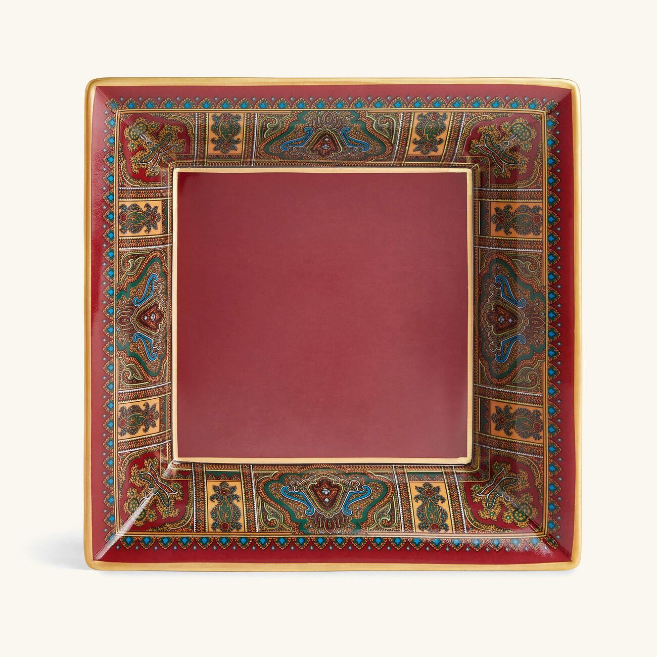 etro cachemire trinket tray square small red