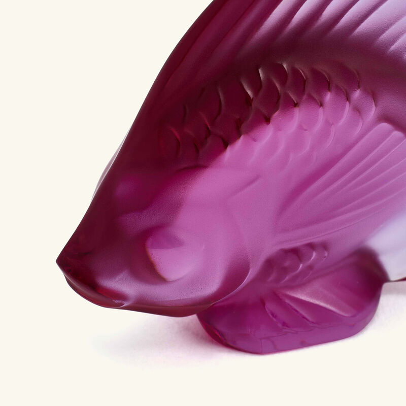 Fish Figurine Mini Fuchsia lalique fish figurine mini fuchsia