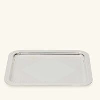 كريستوفل صينية أفير سبيسيال مستطيلة صغيرة مطلية بالفضة لياسمين الملا