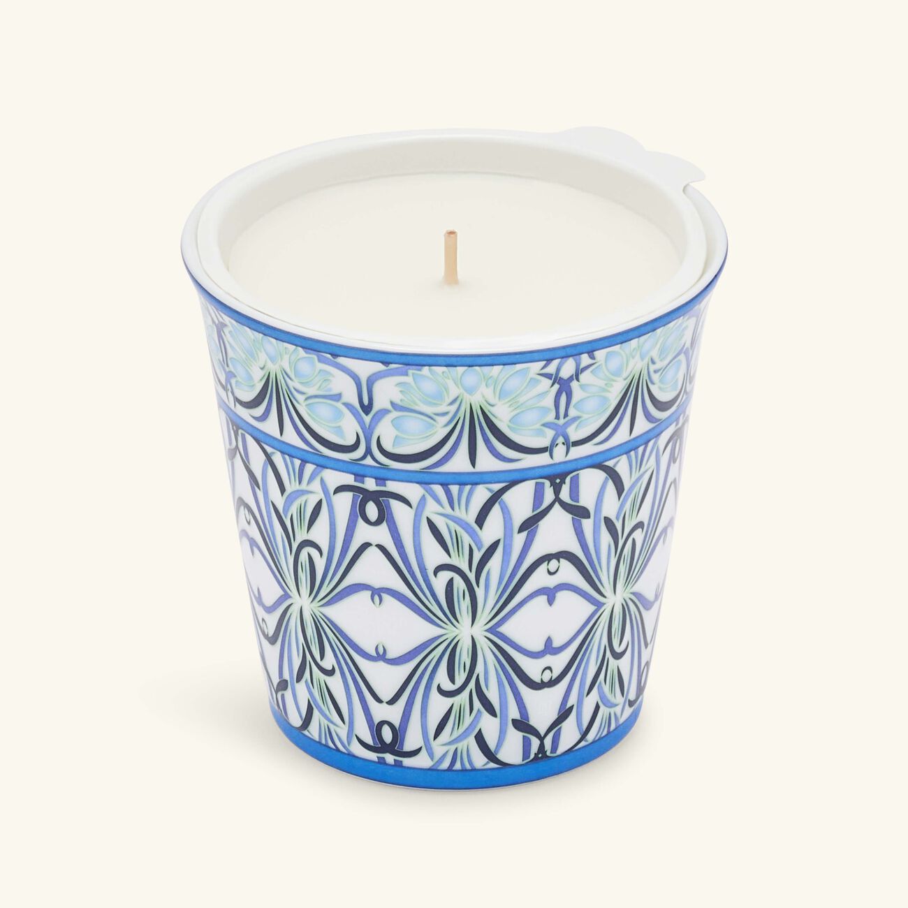 Bettina Bleu Tumbler with Candle bernardaud bettina bleu tumbler with candle