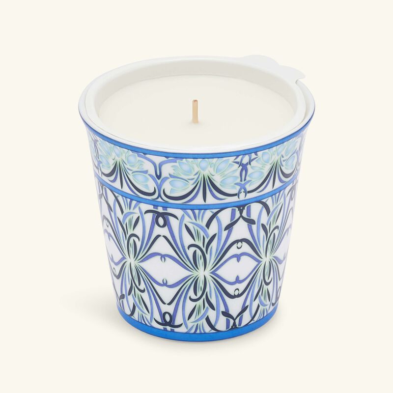 Bettina Bleu Tumbler with Candle bernardaud bettina bleu tumbler with candle
