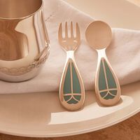 كريستوفل طقم كوارتز تاليسمان للأطفال من قطعتين أزرق