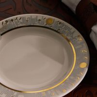 dimlaj hayat bread and butter plate gold 17cm set of 6