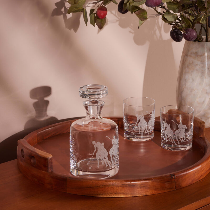 رالف لورين هوم إبريق المشروبات الباردة الكلاسيكي جاريت شفاف