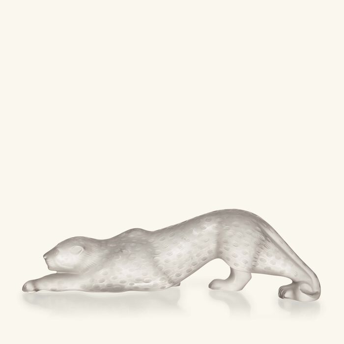 lalique zeila panther sculpture medium clear