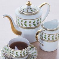 bernardaud constance coffee pot green
