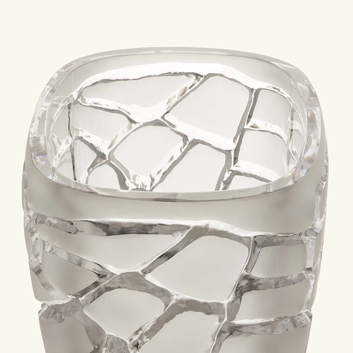 lalique terramineral magnitude vase round large clear