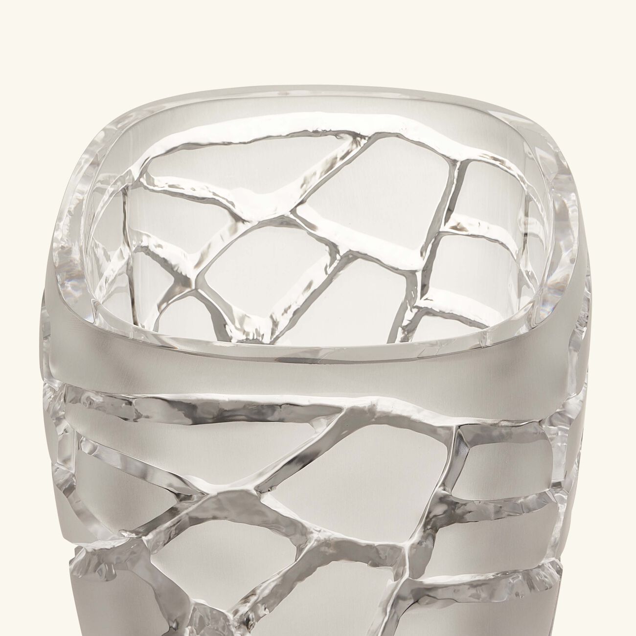 Terramineral Magnitude Vase Round Large Clear lalique terramineral magnitude vase round large clear