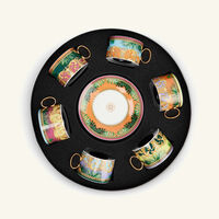 Jungle Animalier Tea Cup & Saucer Pattern Set Of 6 versace jungle animalier tea cup saucer pattern set of 6