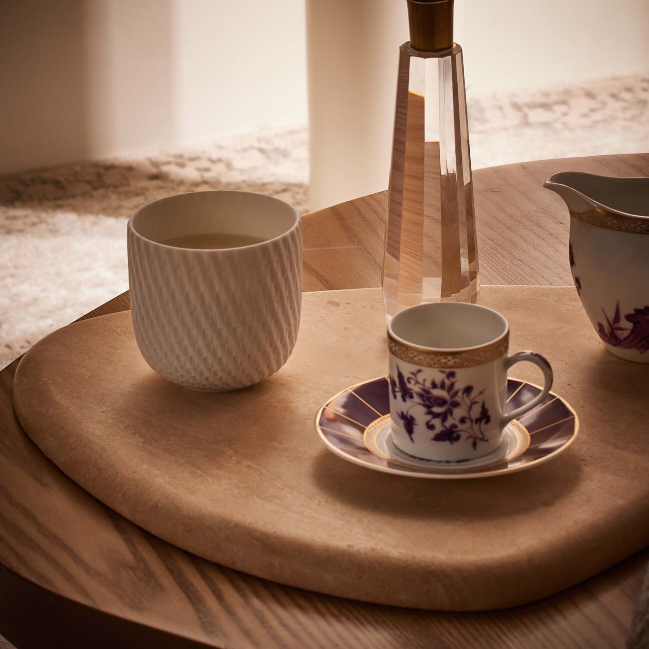 bernardaud rose pure refillable candle tumbler