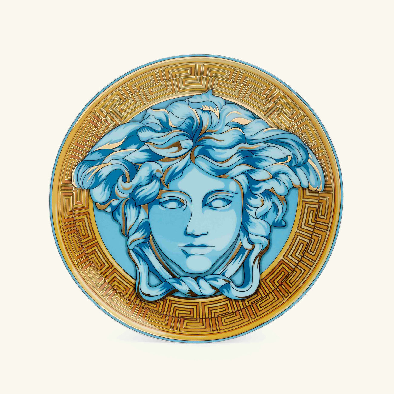 Medusa Amplified Blue Coin Bread & Butter Plate Round Blue 17cm versace medusa amplified blue coin bread butter plate round blue 17cm