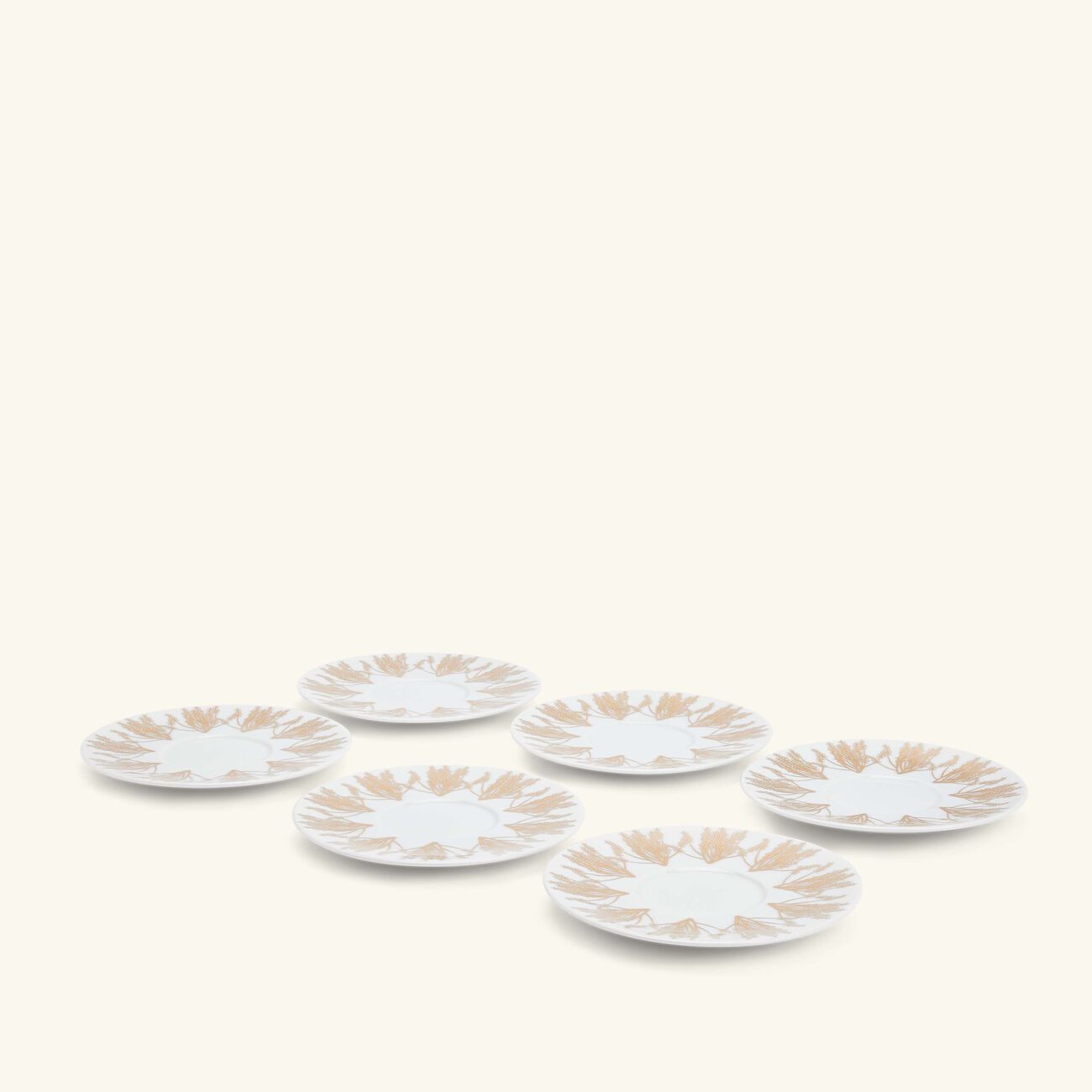 silsal tamrah by razan alazzouni tea cup   saucer gold set of 6