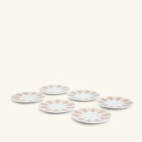 silsal tamrah by razan alazzouni tea cup   saucer gold set of 6