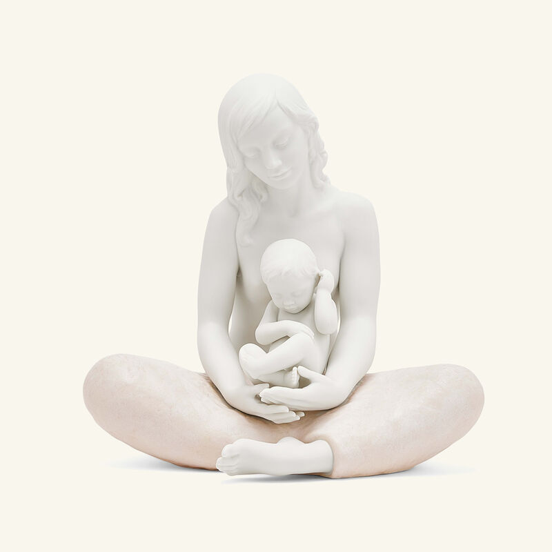 lladro the mother sculpture small white