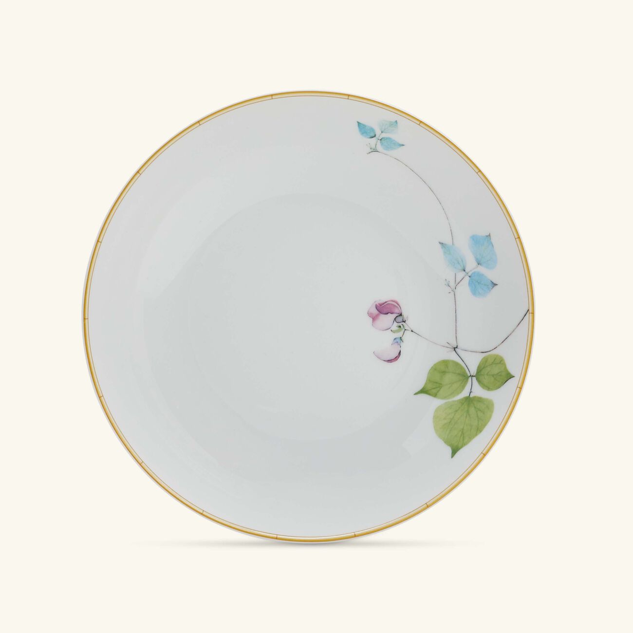 bernardaud jardin indien soup plate round white 19cm