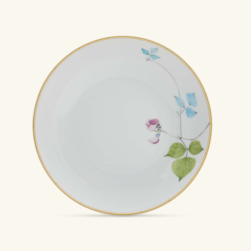 bernardaud jardin indien soup plate round white 19cm