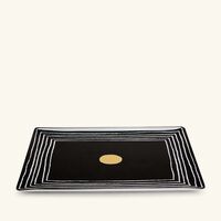 bernardaud aboro serving platter sqaure black 26cm