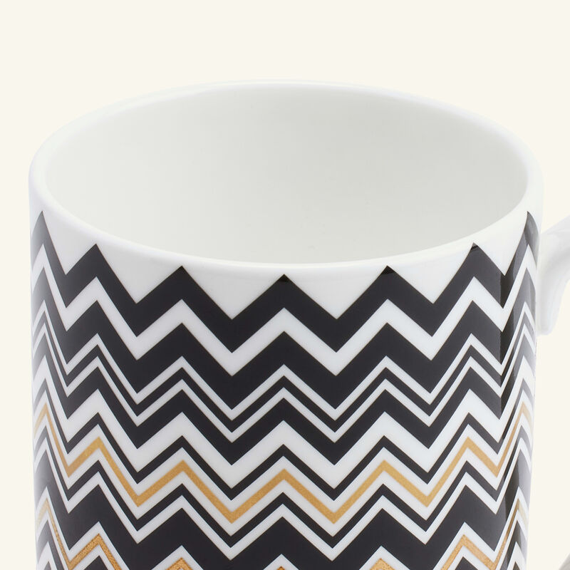 ميسوني هوم كوب الشاي والقهوة زيك زاك جاريس باللون الذهبي