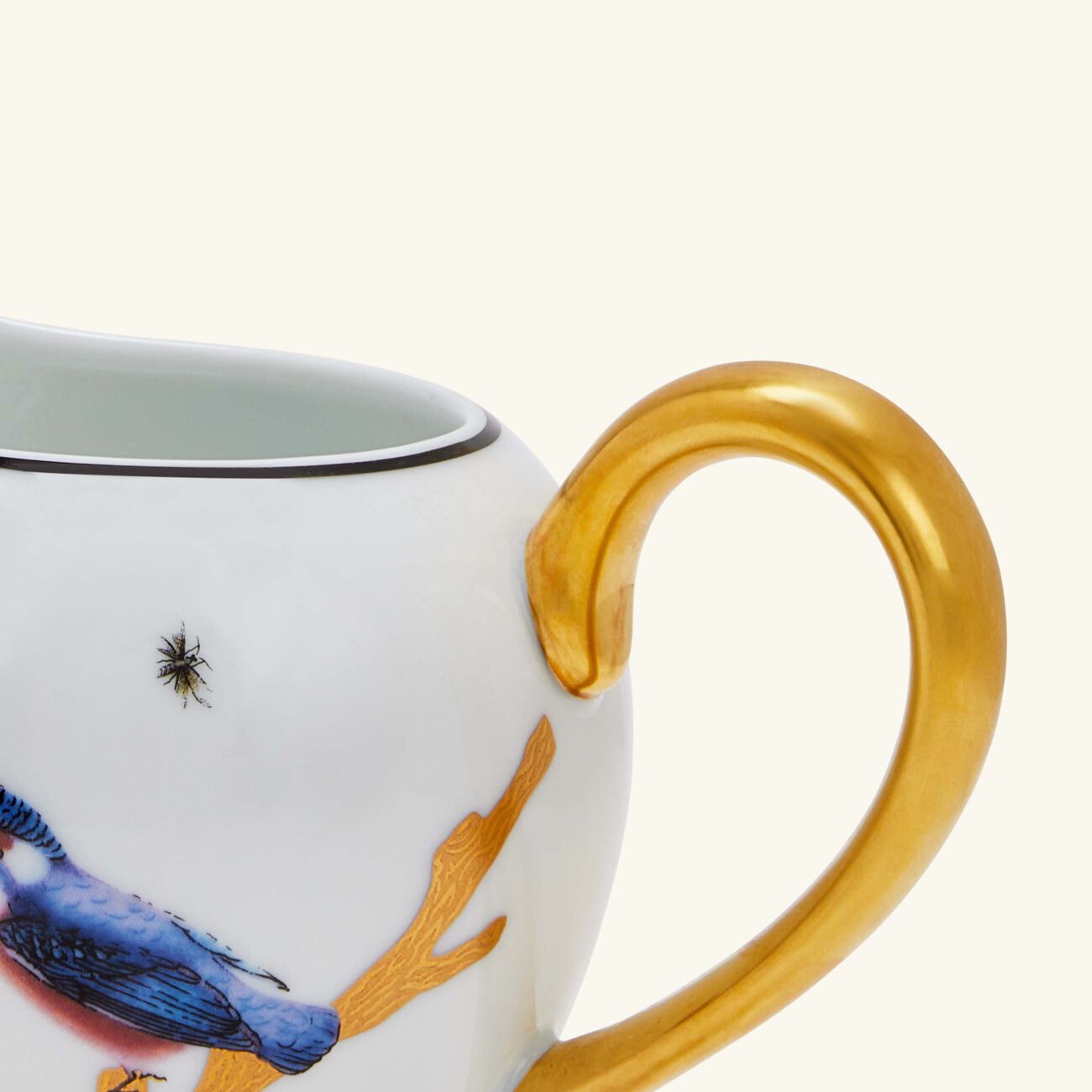 Aux Oiseaux Cream Pitcher Gold bernardaud aux oiseaux cream pitcher gold