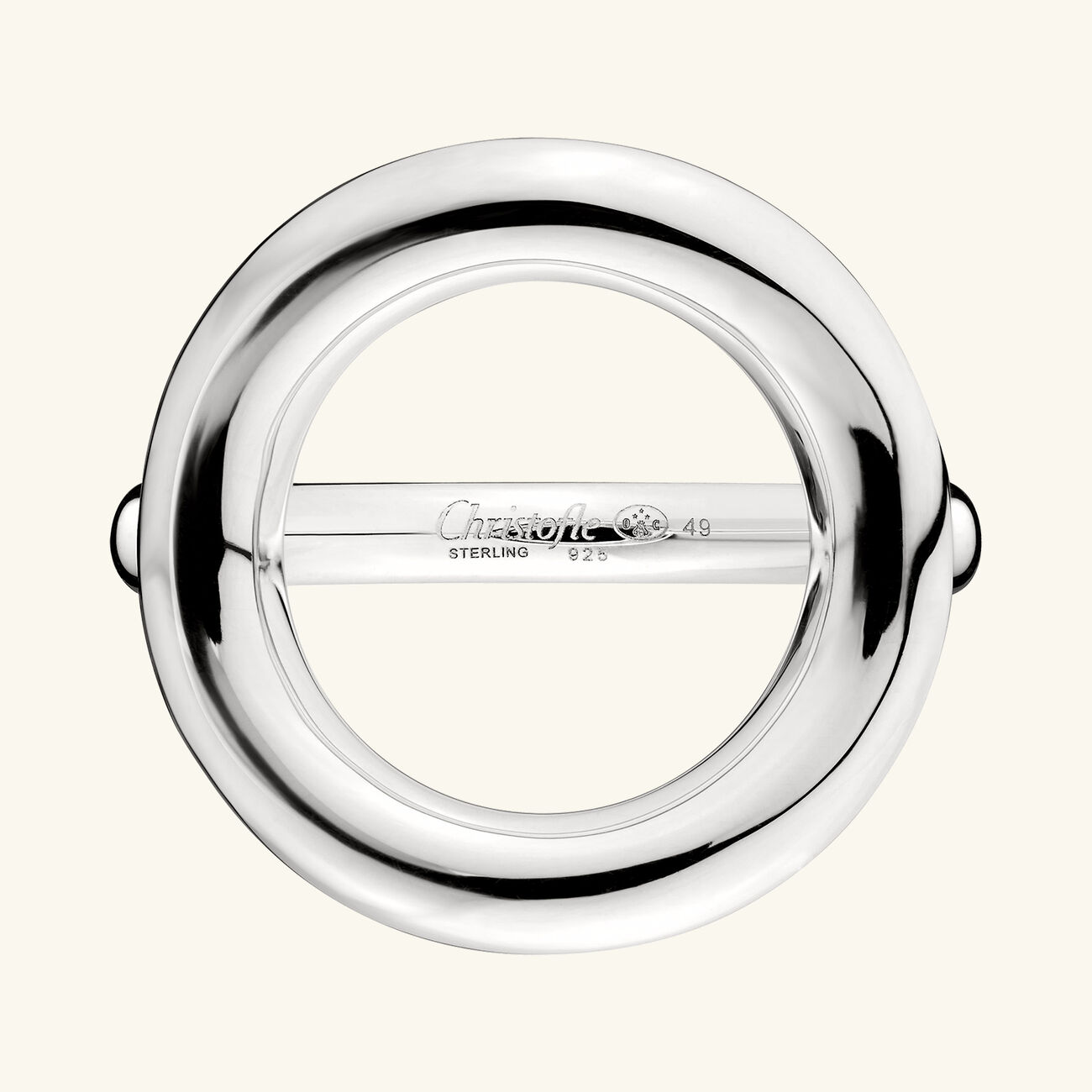 idole de christofle bridge ring sterling silver size 51