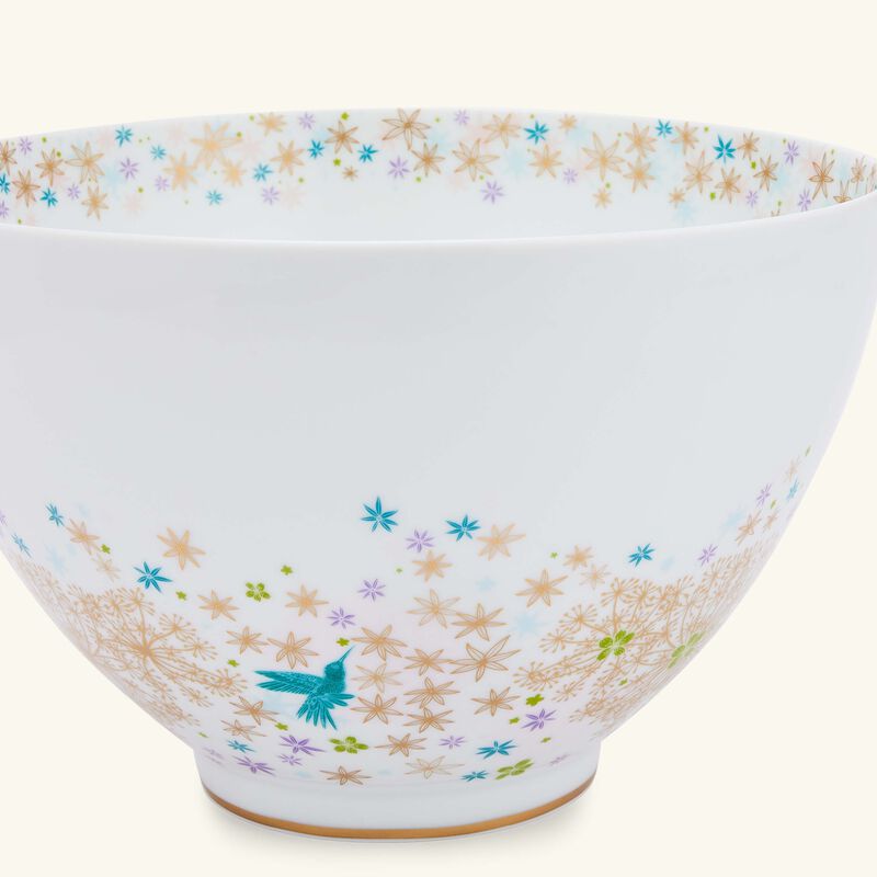 bernardaud feerie michael cailloux salad bowl pink 27cm