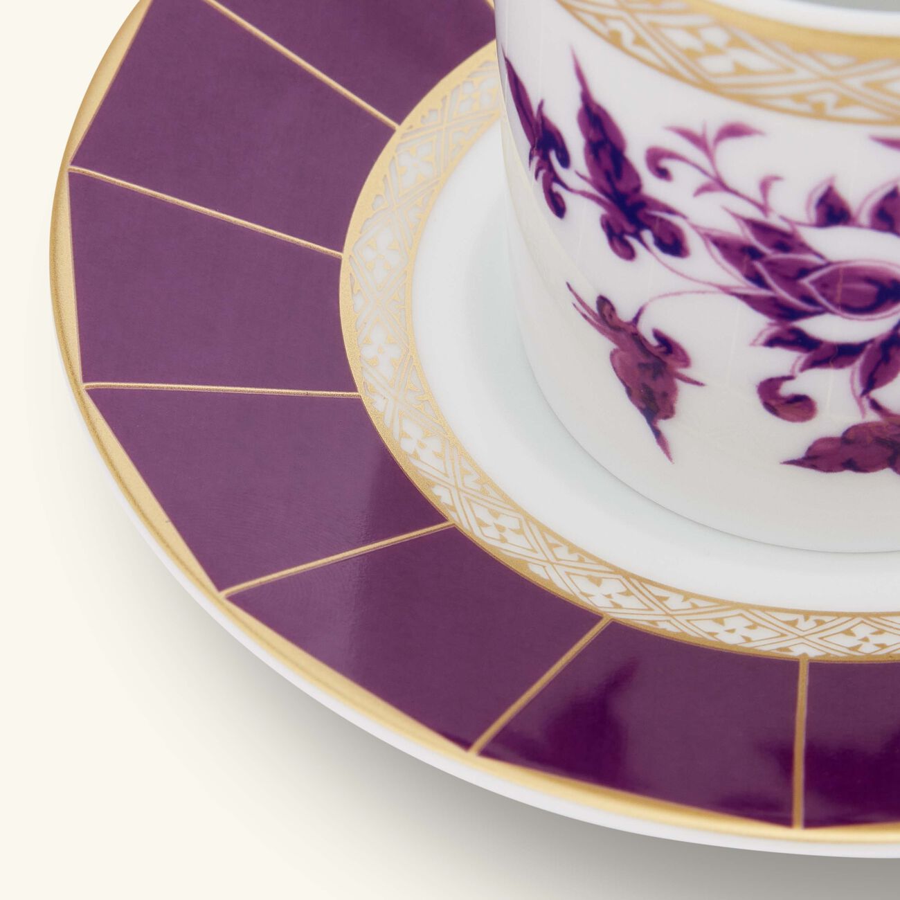 bernardaud coffee cup   saucer pink set of 2