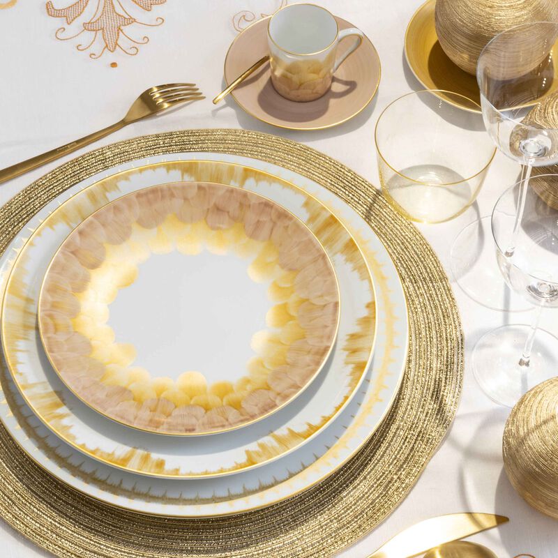 Cercle D'écailles Dessert Plate Round Pink 21cm marie daage cercle d cailles dessert plate round pink 21cm